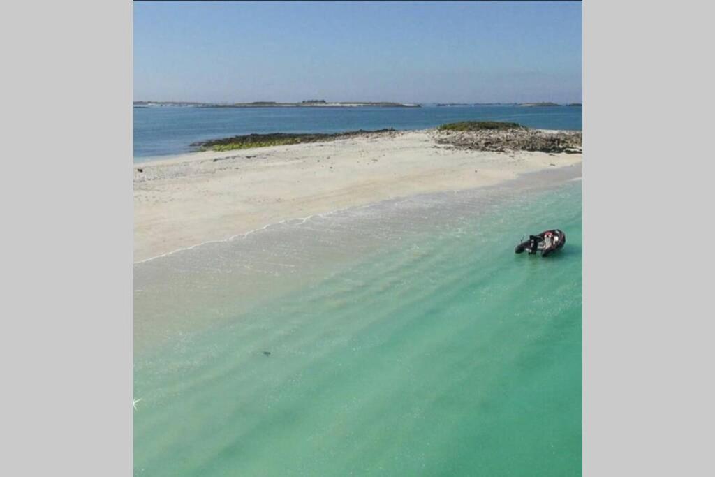 Appartement Jardin A 100M De La Plage Et Thalasso กงการ์โน ภายนอก รูปภาพ